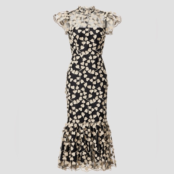 Shoshanna Liberty Dress with heart-shaped lace overlay, 8 - Picture 3 of 15